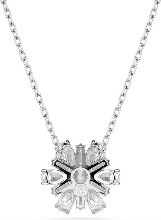 Swarovski Idyllia Halskette Verschiedene Schliffe Schneeflocke Weiss (Swarovski Metall, 45 - 48 cm)