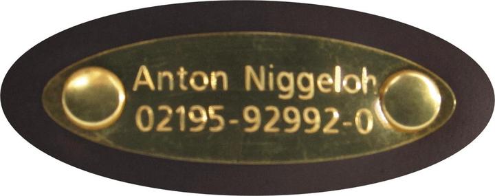Produktbild Niggeloh Lederhalsung individuell XS (XS, S, M, Hund)