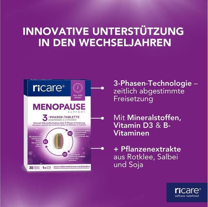 Produktbild ricare Menopause Support (30 Stück, Tabletten)