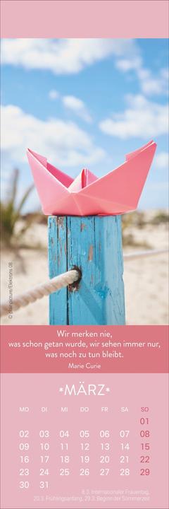 Produktbild Gute Gedanken Lesezeichen & Kalender 2026 (6 x 18 cm, Harter Einband, Deutsch)
