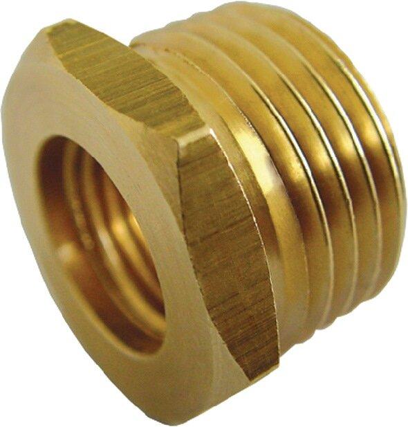 Produktbild EWO Reduziernippel Messing Aussengewinde G 1/4 ″ Innengewinde G 1/8 ″