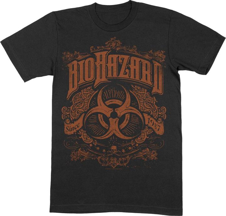 Biohazard Unisex Adult Since 1987 Cotton T-Shirt (S)