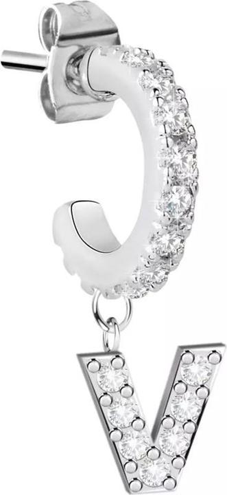 La Petite Story Exigo Letter V Ohrstecker (Messing)