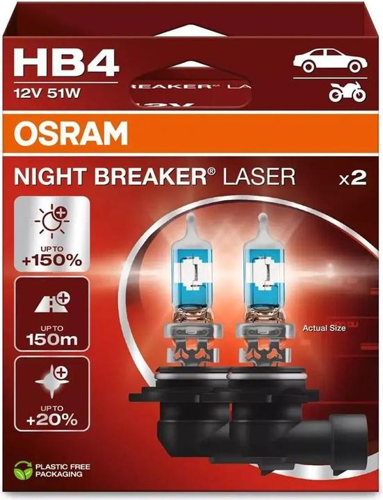 Image du produit Osram 9006NL-2HB Ampoule halogène Night Breaker® Laser Next Generation HB4 5 (HB4)