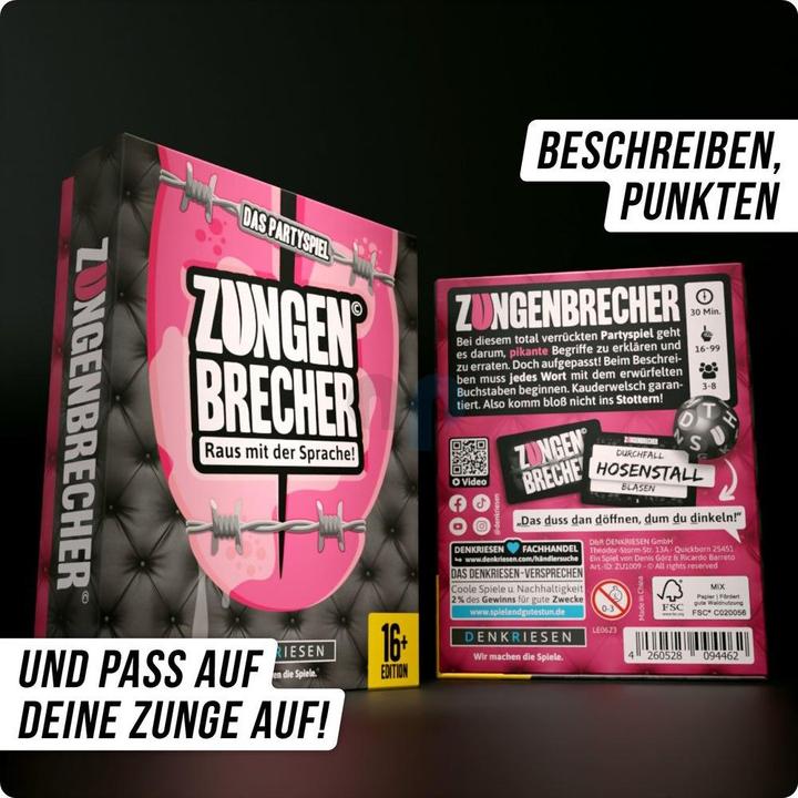 Produktbild Denkriesen Zungenbrecher - "raus mit der Sprache" - ab 16 Jahren (Deutsch)