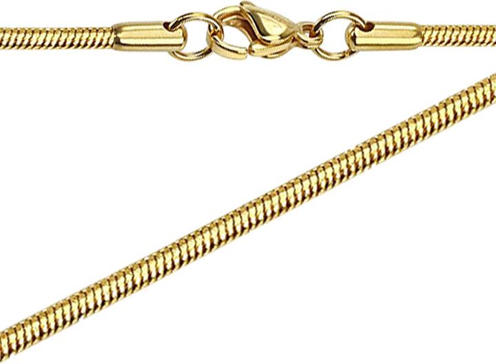 Star Piercing Kette runde Schlange vergoldet (Chirurgenstahl 316L, ohne Messing)