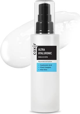 Coxir Ultra Hyaluronic Emulsion 100ml/3.38 fl.oz Korean Daily Face Moisturizer for Dry Dehydrated (100 ml)