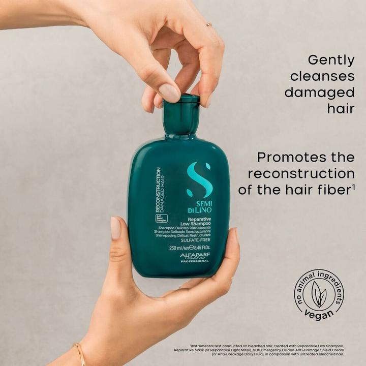 Actual product image Alfaparf Milano Semi Di Lino Reconstruction Shampoo 1000ml (1000 ml, Liquid shampoo)