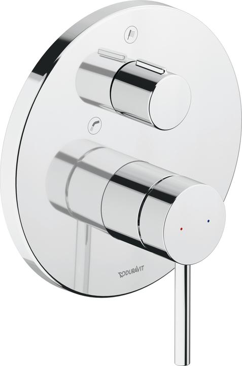 Duravit Circle Einhebel-Wannenmischer, Unterputz, Verbraucher 2, Chrom, CE5210012010