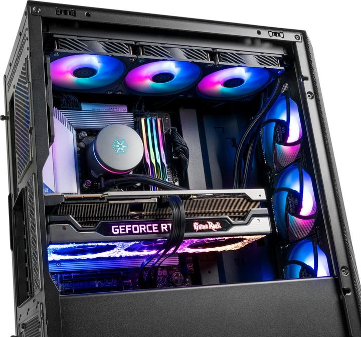 Actual product image Silverstone SST-FA514X-BG - FARA High Airflow ATX Mid-Tower gaming chassis with dual radiator suppor (mATX, Mini-ITX, ATX)