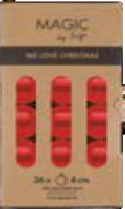 Actual product image Inge’s Glas Christmas Decor Christmas bauble modern 36 pieces, red (36 -part)