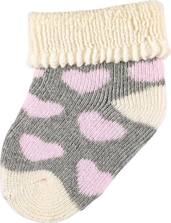Actual product image Sterntaler Socks set of 3 hearts pink One Size (One size)