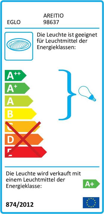 Energie-Label EGLO LED-Einbauleuchten-Set (400 lm, GU10)