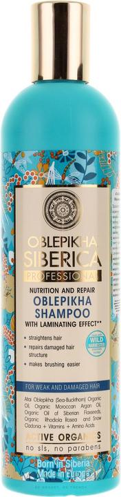 Actual product image Natura Siberica Oblepikha shampoo (400 ml, Liquid shampoo)