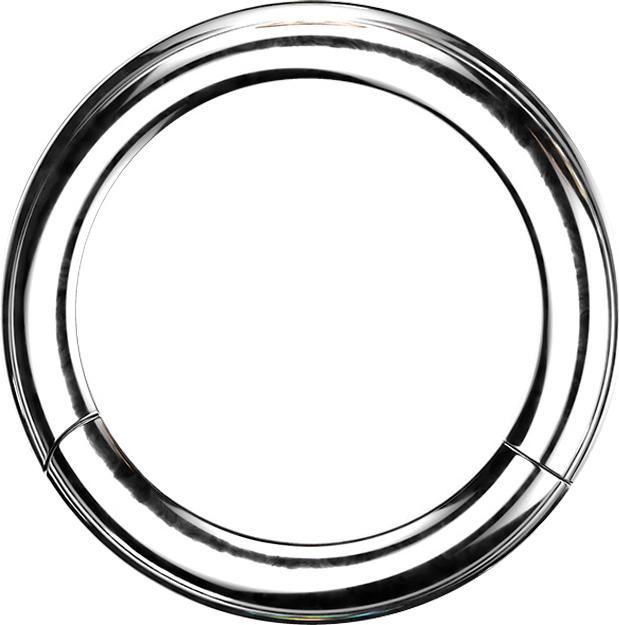Produktbild Star Piercing Segmentring klappbar silber (ohne Messing, Chirurgenstahl 316L)