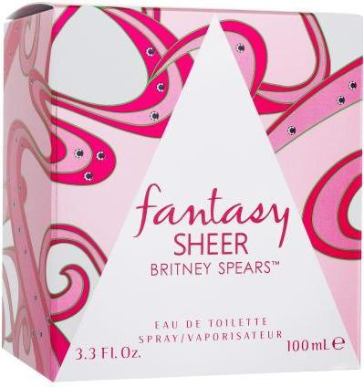 Actual product image Britney Spears Fantasy Sheer EDT 100 ml (Eau de toilette, 100 ml)
