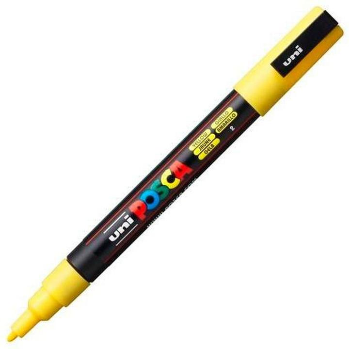 Produktbild Uni-ball Osama Pack 6 Posca Fein (Gelb)