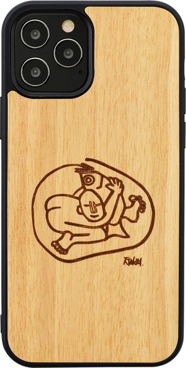 Produktbild Man.Wand &WOOD case for iPhone 12/12 Pro child with fish (Apple iPhone 12, Realme 12 Pro+)