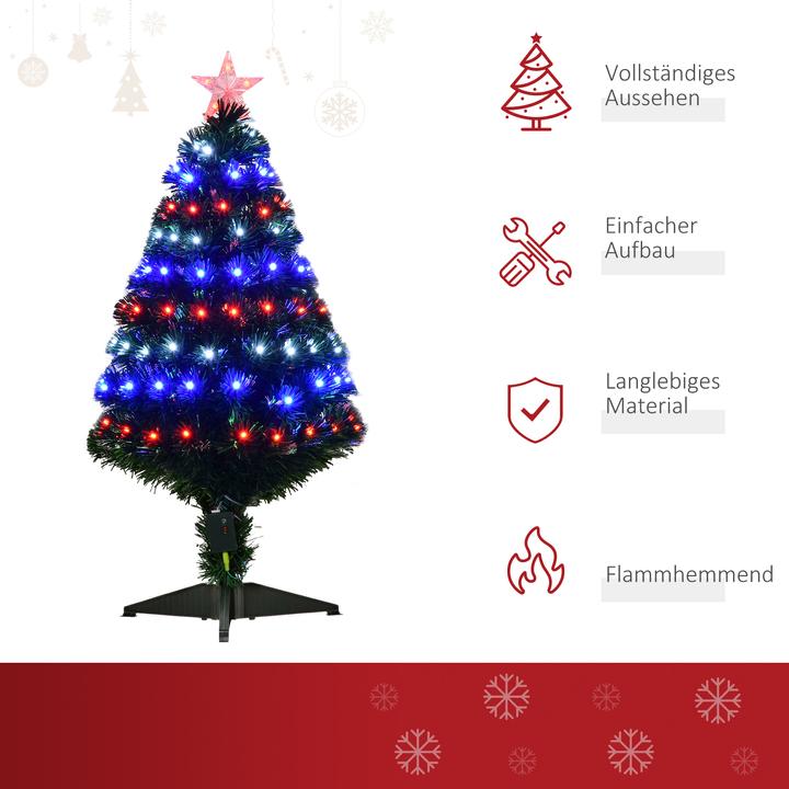 Produktbild Homcom Künstlicher Tannenbaum inklusive Metallständer (90 cm)