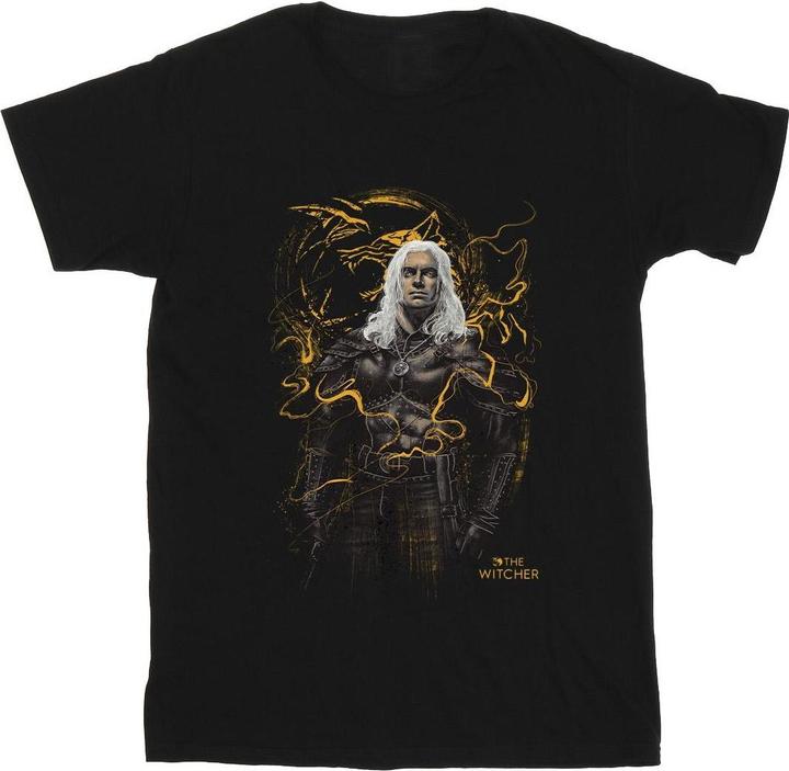 Netflix The Witcher Smoking Wolf TShirt (S)