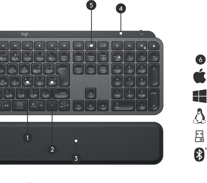 Actual product image Logitech MX Keys (Eng. Int., Wireless)
