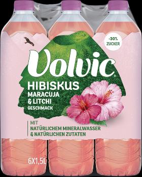 Image du produit Volvic Goût Hibiscus Maracuja et Litchi (6 x 150 cl)