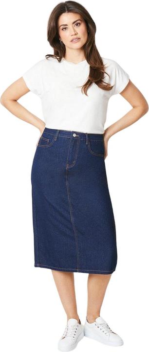 Image du produit Principles Jupe midi en denim à ourlet fendu pour femmes et hommes (36)
