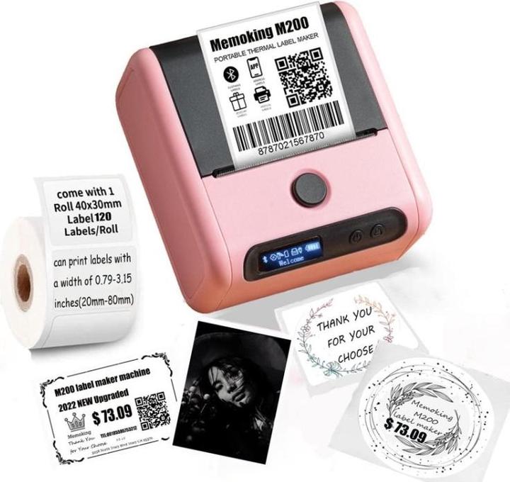 Actual product image Phomemo M200 Bluetooth Thermal Label Printer White