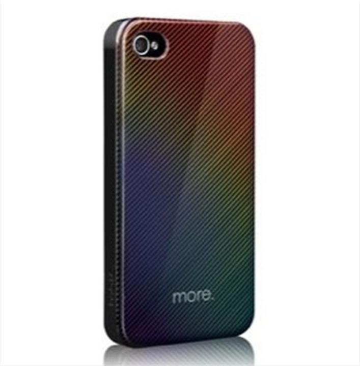 Produktbild more. Duplex Hologram Hardcase für iPhone 4/4S Schwarz (Apple iPhone 4s, Apple iPhone 4)