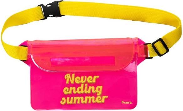 Fisura Wasserdichte Umhängetasche "Never ending Summer" Pink