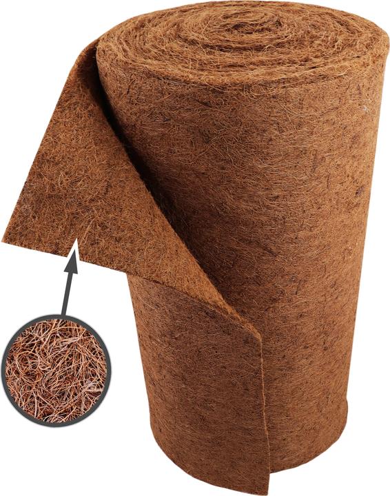 Produktbild Aquagart 16m Kokosmatte Winterschutz Böschungsmatte Kokosfasermatte 800g/m² 0,25m breit