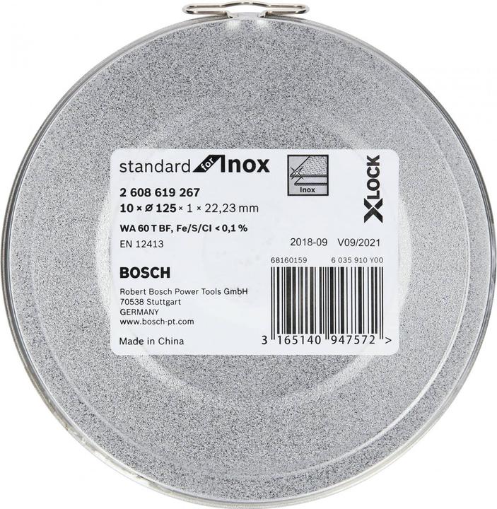 Produktbild Bosch Professional Zubehör PRO Stainless Steel and Metal X-Lock Trennscheibe, 125 x 1 x 22,23 mm