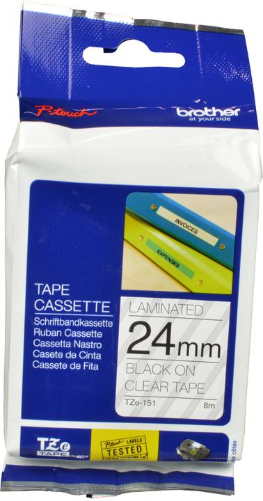 Produktbild Brother Tze-151 (2.40 cm, Schwarz)