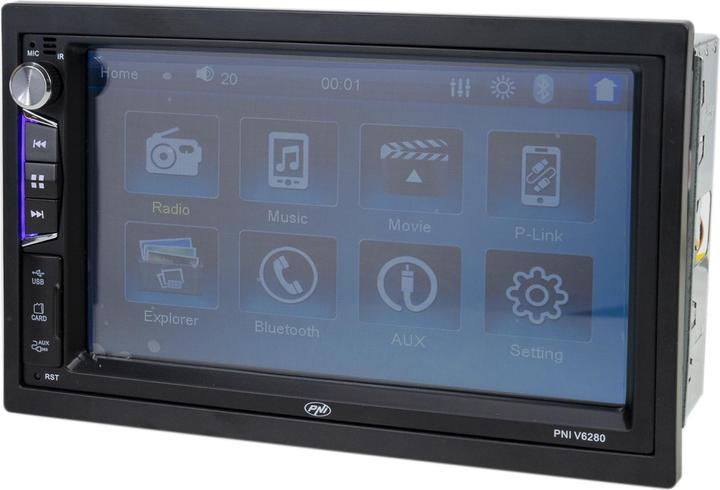 Produktbild PNI Auto-Multimedia-Player V6280 mit Touchscreen, Bluetooth-Funktion, Android/iOS USB Mirror Link-Fu (MirrorLink)