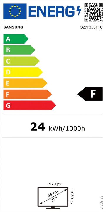 Energie-Label Samsung S27f350 (1920 x 1080 Pixel, 27")
