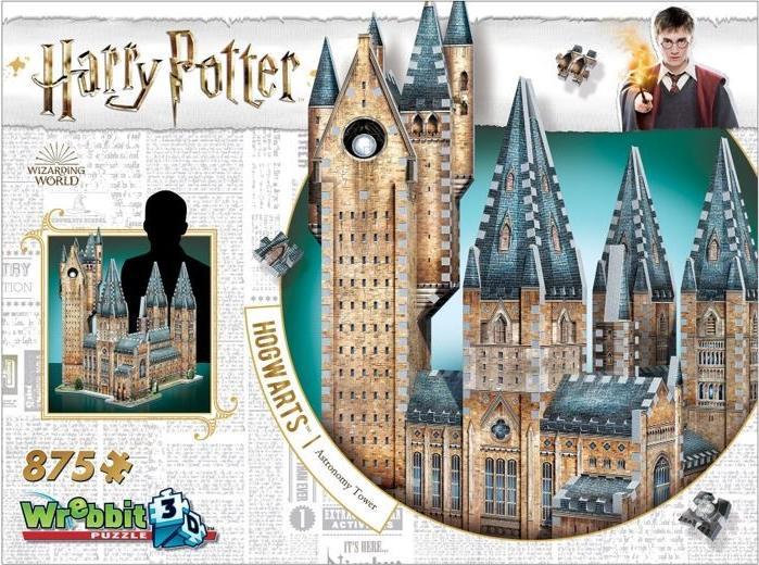 Actual product image Wrebbit 3D Hogwarts Astronomy Tower (875 pieces)