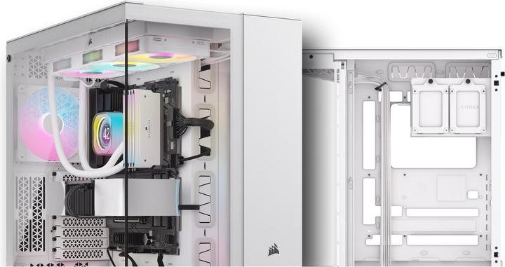 Actual product image Corsair Case iCUE 6500X RGB Midi TG white (mATX, Mini-ITX, ATX)