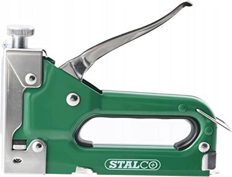 Produktbild Stalco Handtacker - Tacker für Holz Stoff Möbel Dachpappe, stapler gun, staple gun, holztacker mit k