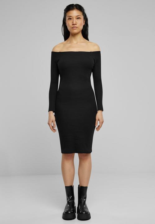Image du produit Urban Classics Ladies Off Shoulder Longsleeve Rib Dress - 126821 (L)