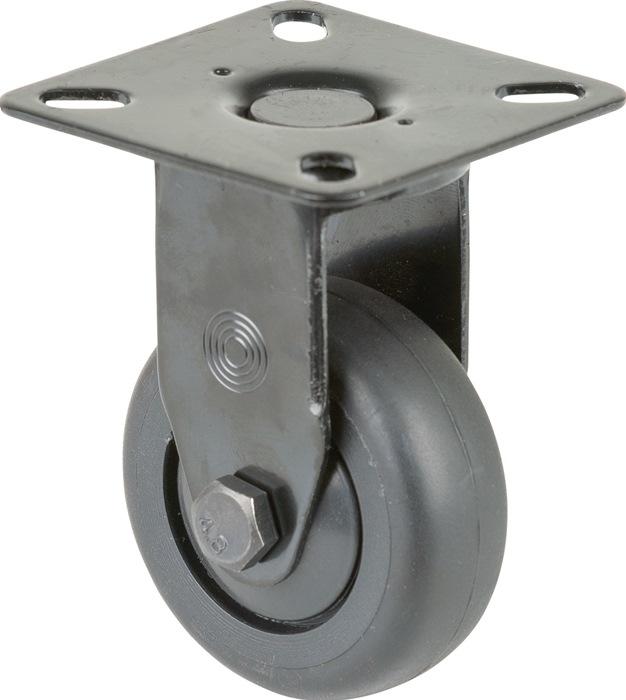 Produktbild BS Rollen Bockrolle 75 mm 60 kg Gummi Kugellager 60 x 60 mm
