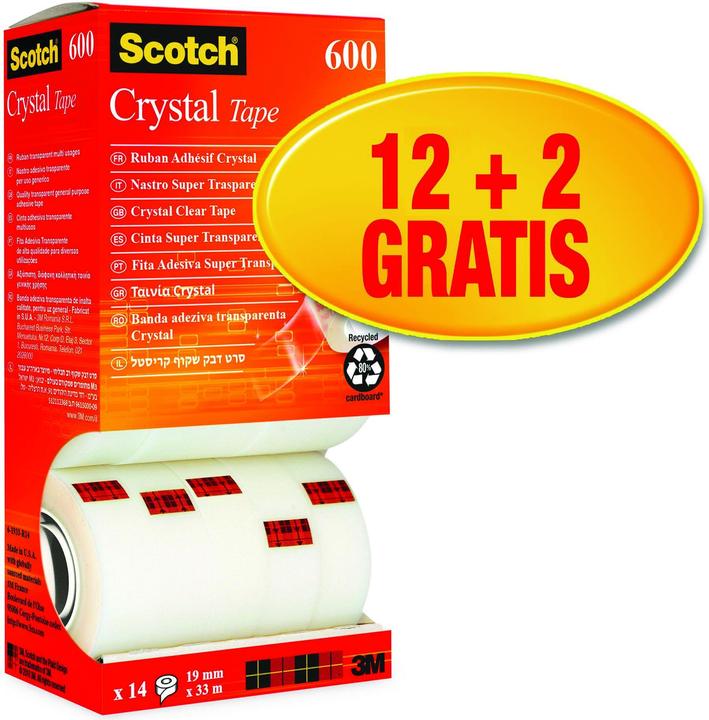Produktbild Scotch Crystal Klebeband Vorteilspack (19 mm)
