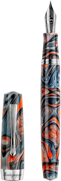 Actual product image Montegrappa ISE2R2AR 1 MG FOUNTAIN PEN, ELMO 02, CRODA ROSSA, F STEEL NIB (Multicoloured)