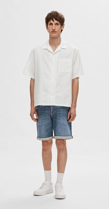 Image du produit Selected Homme Chemise à manches courtes en seersucker (S)