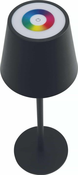 Produktbild DayLite LED-Tischleuchte PBG-1238, 4W, 200lm, RGBW, Akku, schwarz (200 lm)