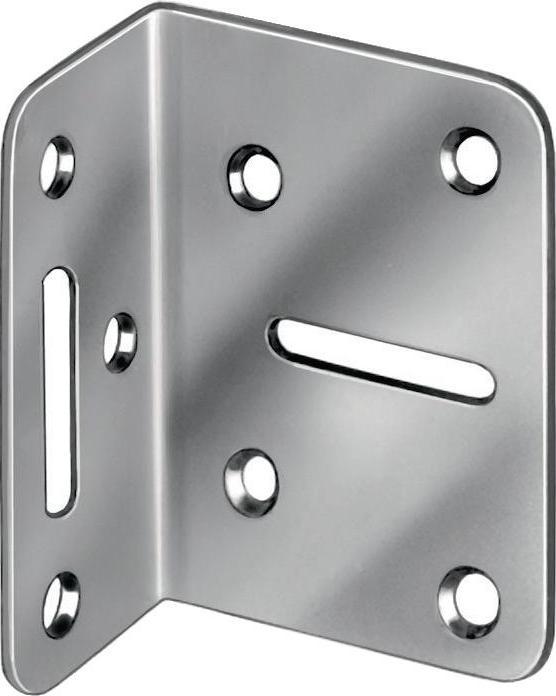 Produktbild Vormann Verstellwinkel Länge 50 x 35 mm Breite 70 mm Stärke 2 mm Stahl blau verzinkt (20 Stk.)