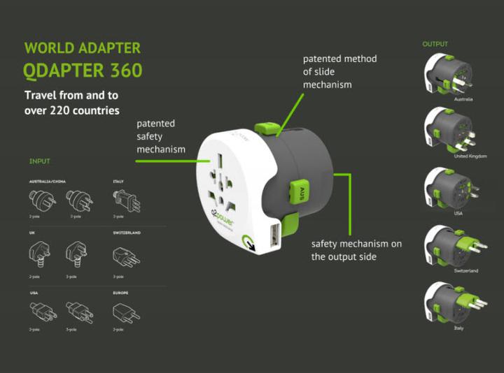Produktbild Q2 Power Q2Power Weltreiseadapter "QDAPTER"