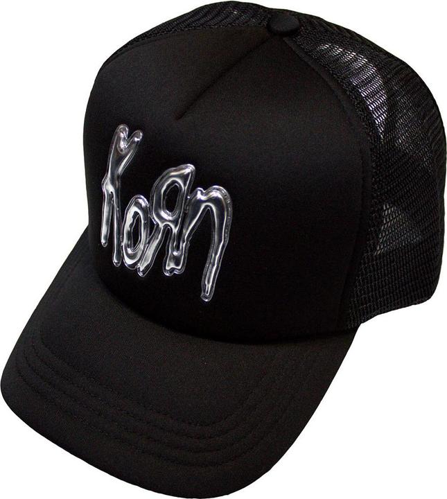 Actual product image Korn Unisex Adult Sonic Silver Back Print Logo Trucker Cap (One size)