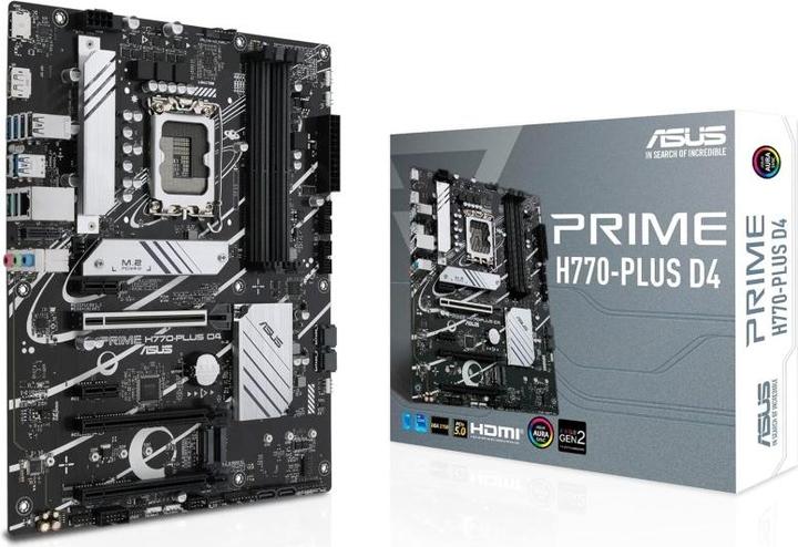 Actual product image ASUS PRIME H770-PLUS D4 (LGA 1700, Intel H770, ATX)