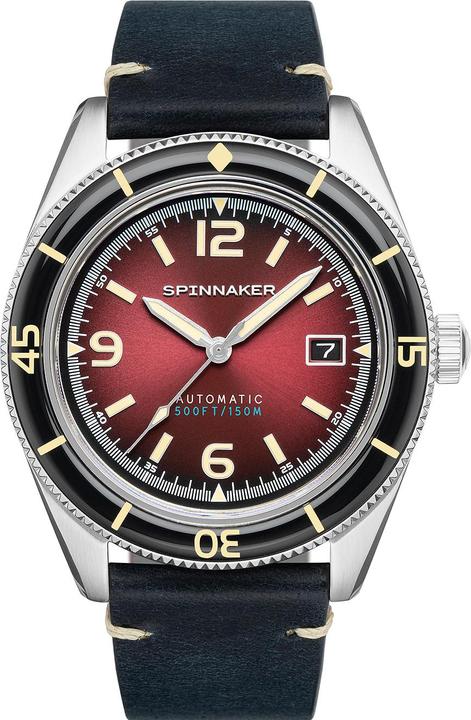 Spinnaker SP-5055-07 Fleuss Automatik 43mm 15ATM (Analoguhr, 43 mm)