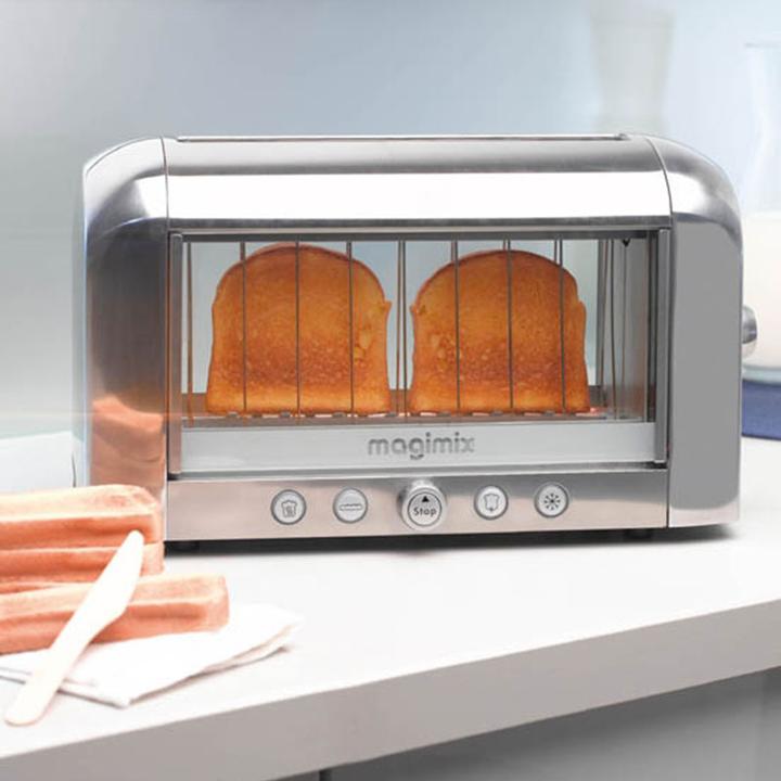 Immagine prodotto Magimix Tostapane Vision, tappetino cromato 22,5 x 39,5 x 18 cm - 1450 W